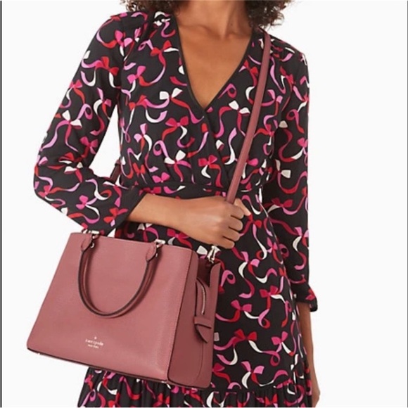 Kate Spade Leila Pebbled Leather in Pomegranat - Picture 13 of 13